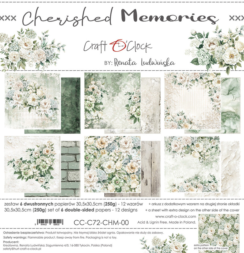 Craft O'Clock - Cherished Memories - 12x12 Paper Pad