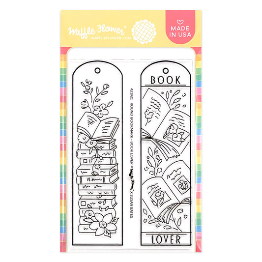 Waffle Flower - Round Bookmark - Book Lover Stamp & Stencil Bundle