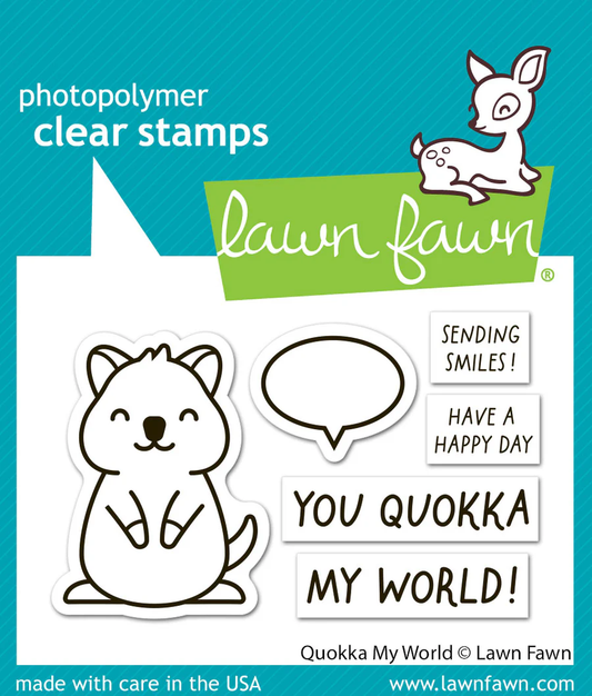 Lawn Fawn - Quokka My World Stamp, Stencil & Die Bundle