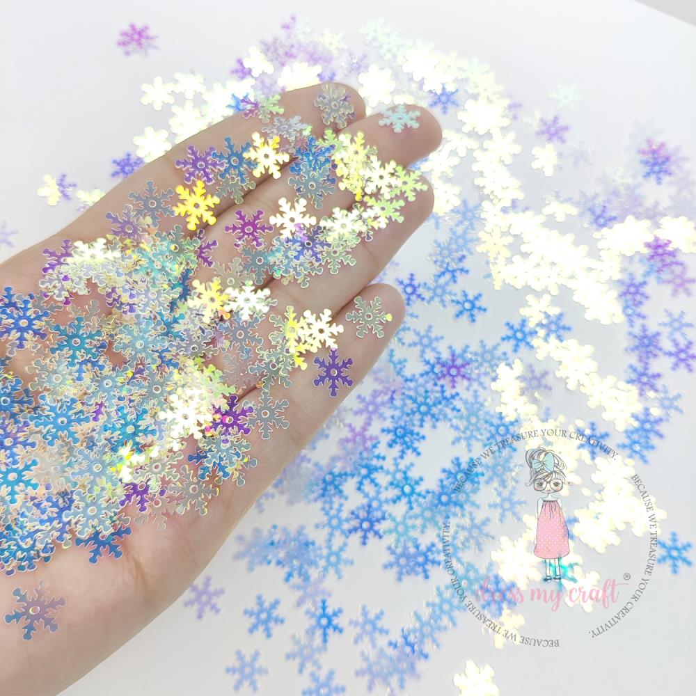 Dress My Craft - Holographic Snowflakes