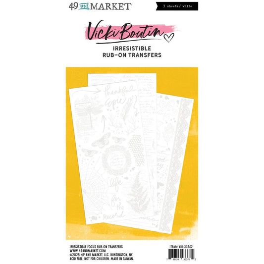 49 and Market - Irresistible Rub-On Transfers - Focus by Vicki Boutin