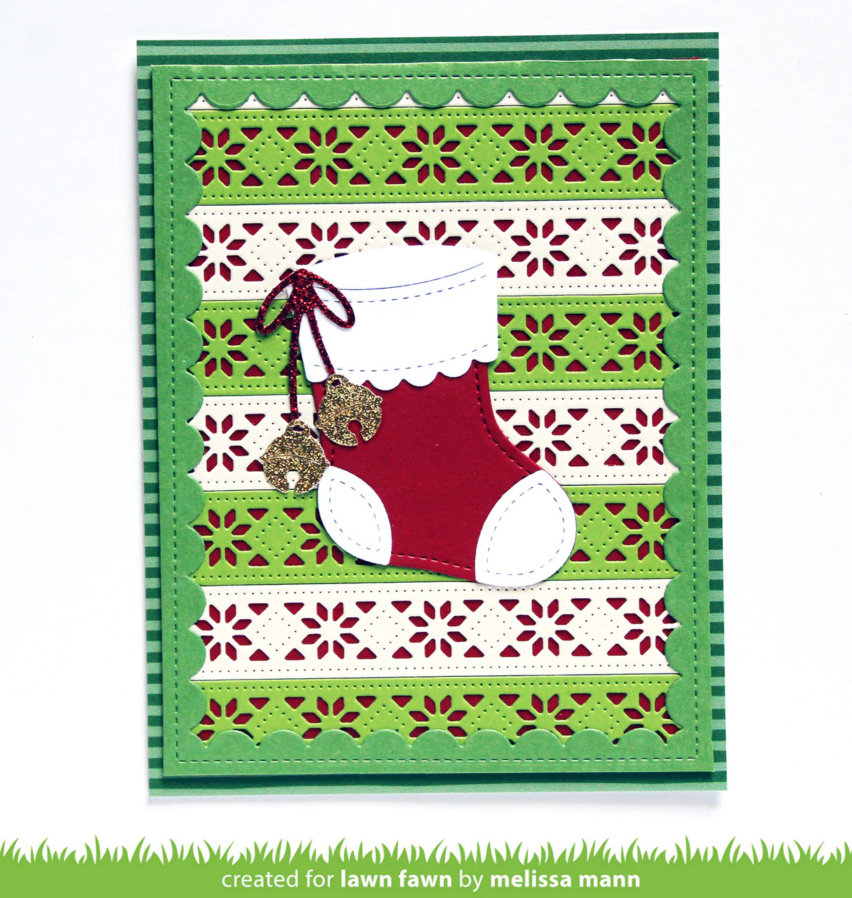 Lawn Fawn - Nordic Snowflake Border Die