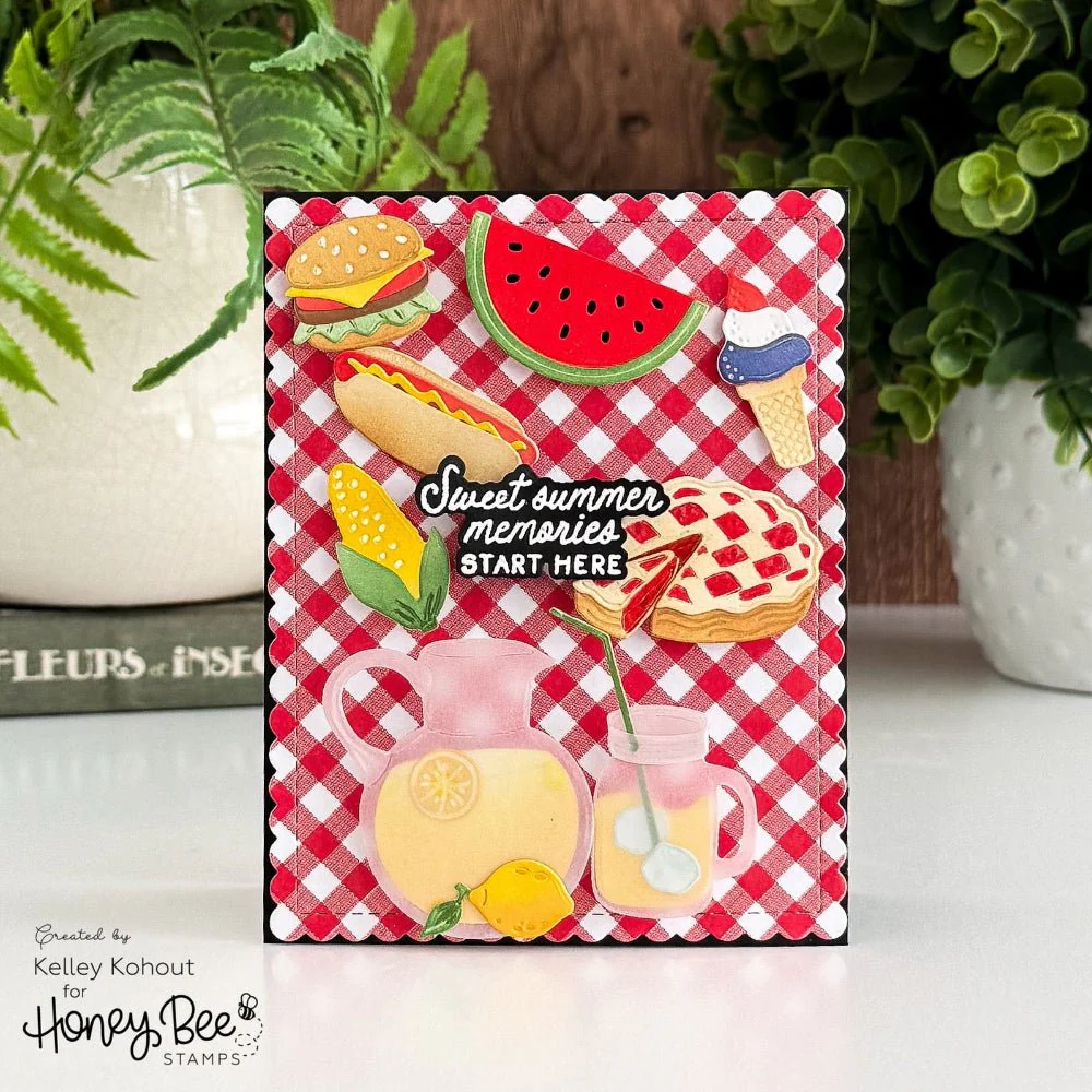 Honey Bee - Lovely Layers: Backyard Bites Die Set