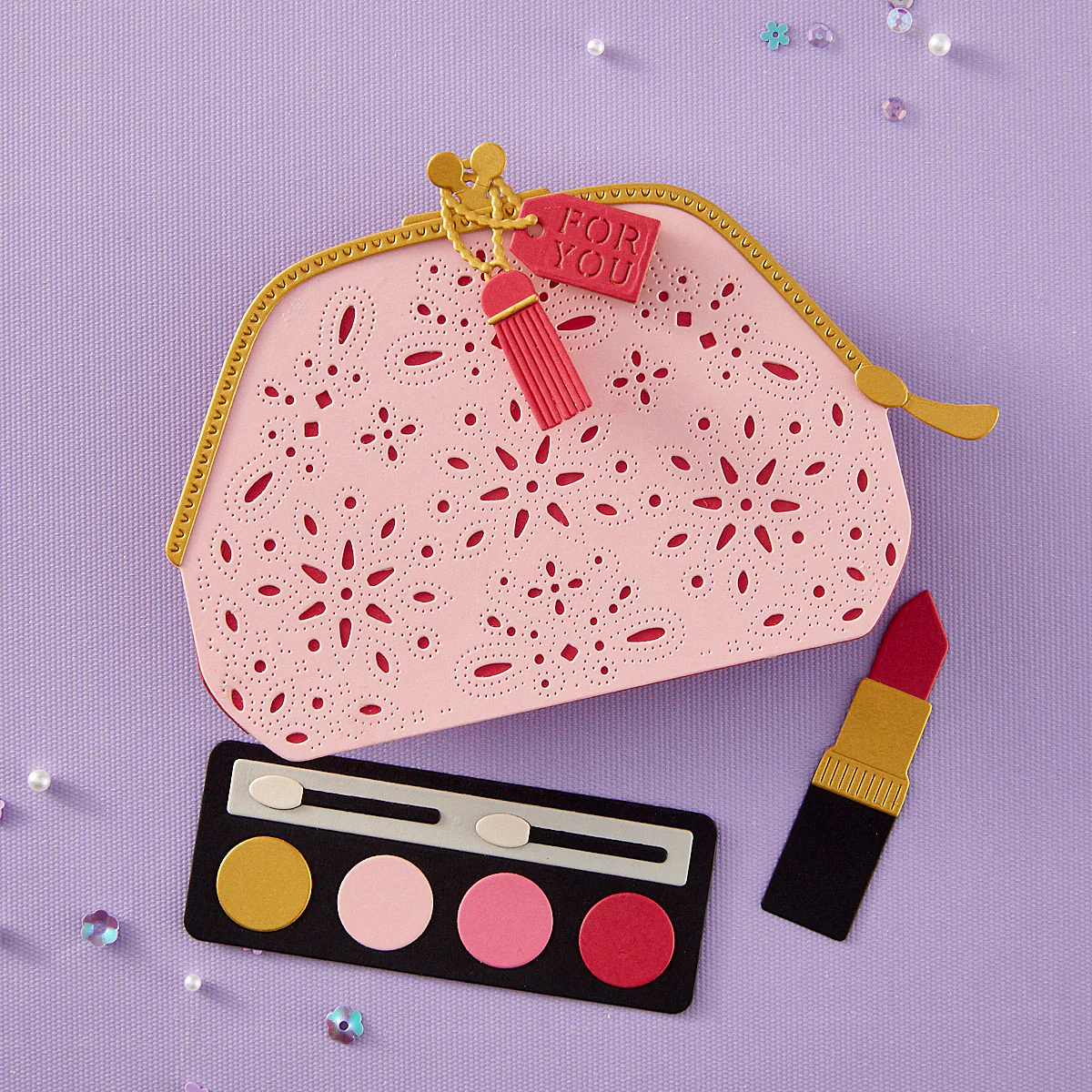 Spellbinders - Gorgeous You Makeup Bag Die Set