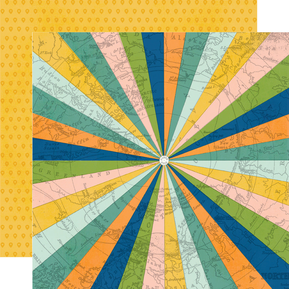 Simple Stories - Happy Travels - Cardstock: Round Trip
