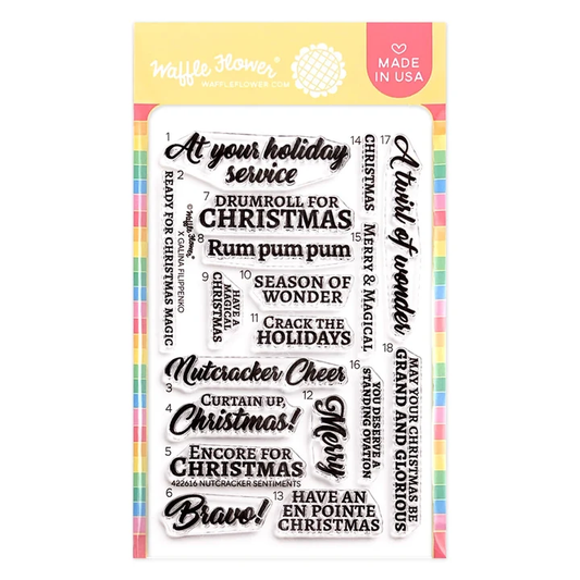 Waffle Flower - Nutcracker Sentiments Stamp Set