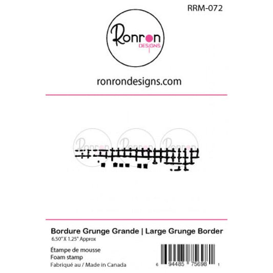 RonRon Designs - Foam Stamp - Large Grunge Border