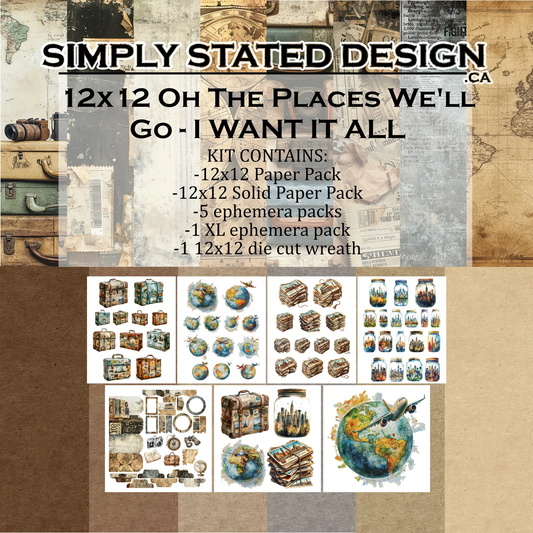 Simply Stated - Oh The Places We'll Go - I Want It All Bundle