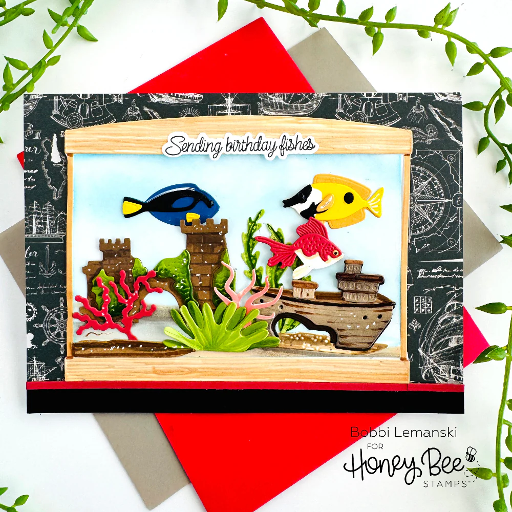 Honey Bee - Lovely Layers: Tank Aquarium Add-On Die Set