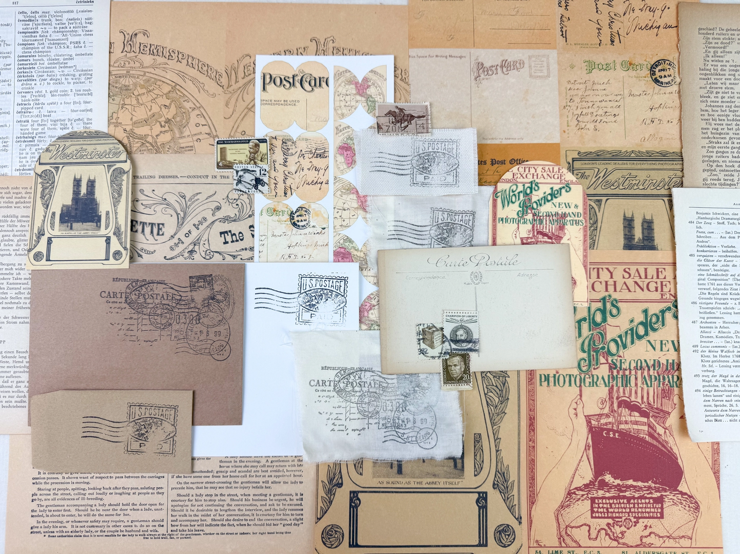 A House of Books - Travel Ephemera Kit
