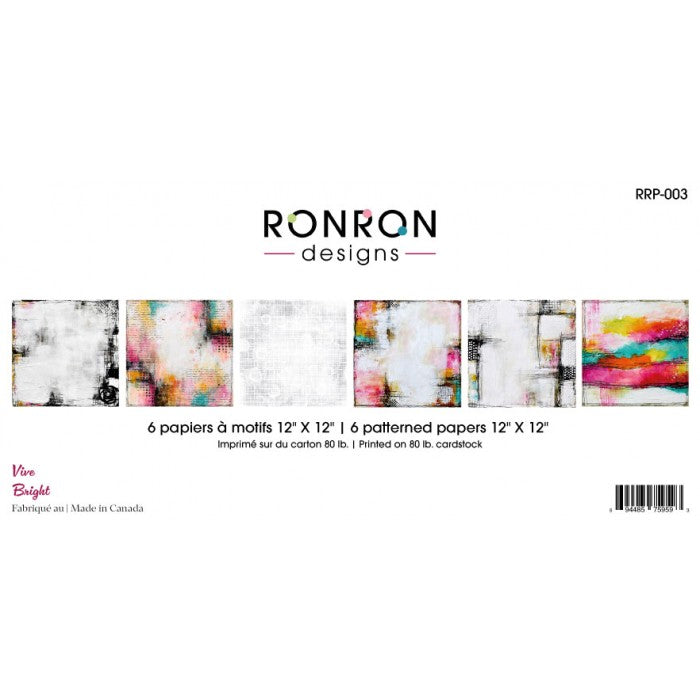 RonRon Designs - Patterned Papers - Bright