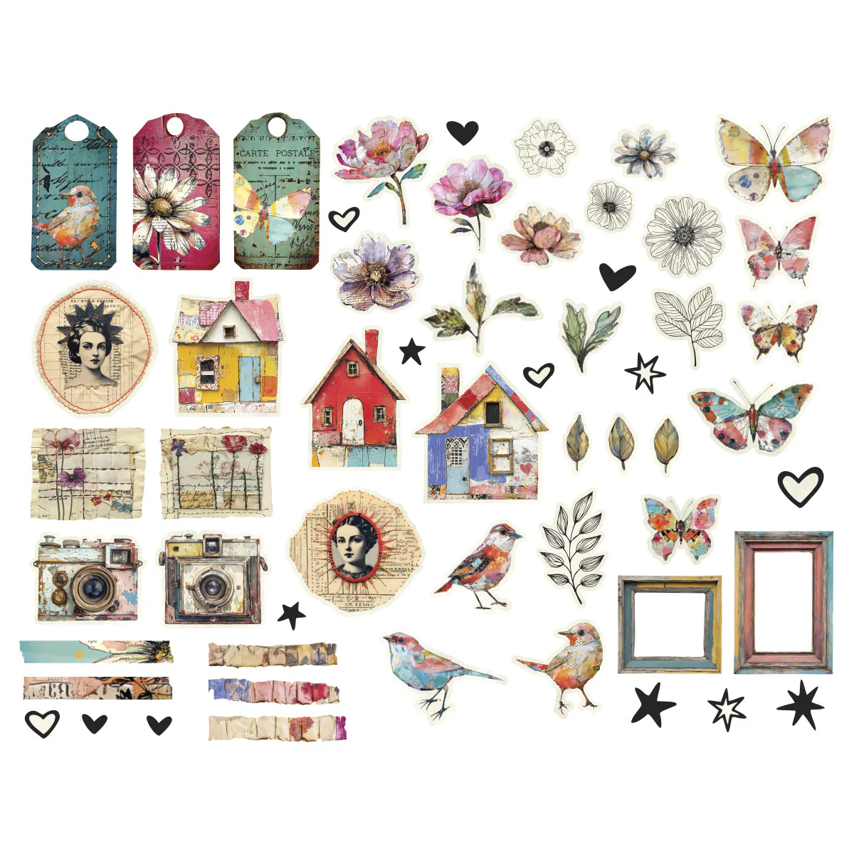 Spellbinders - Beautifully Imperfect - Die Cut Shapes