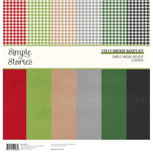 Simple Stories - Simple Vintage Believe - Basics Kit