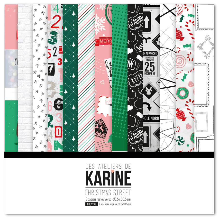 Les Ateliers de Karine - Christmas Street - Collection Pack