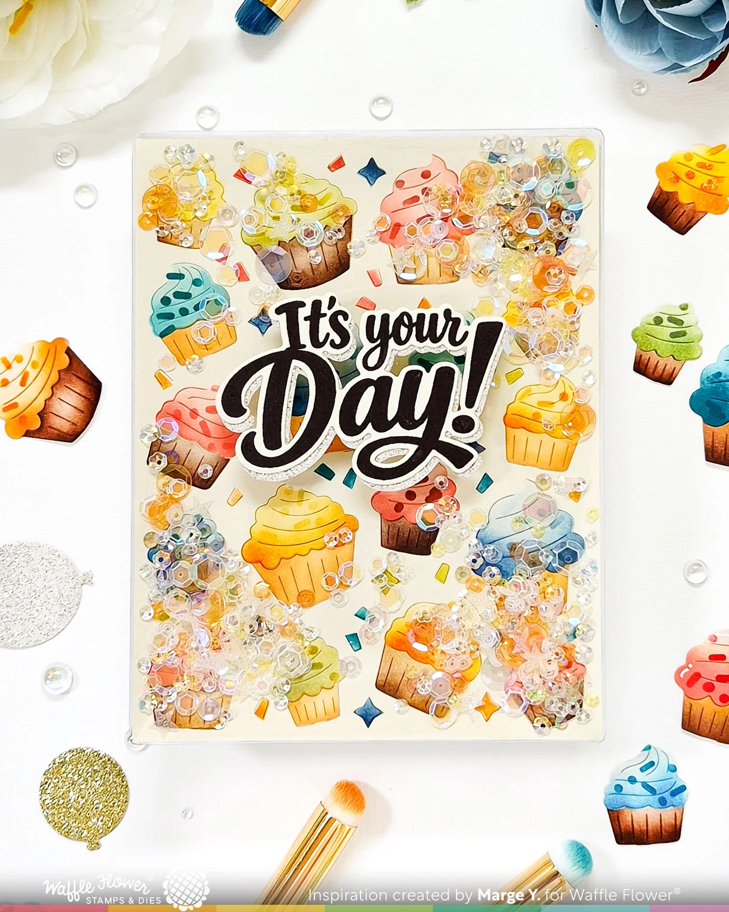 Waffle Flower - Your Day Sentiments Stamp & Die Bundle