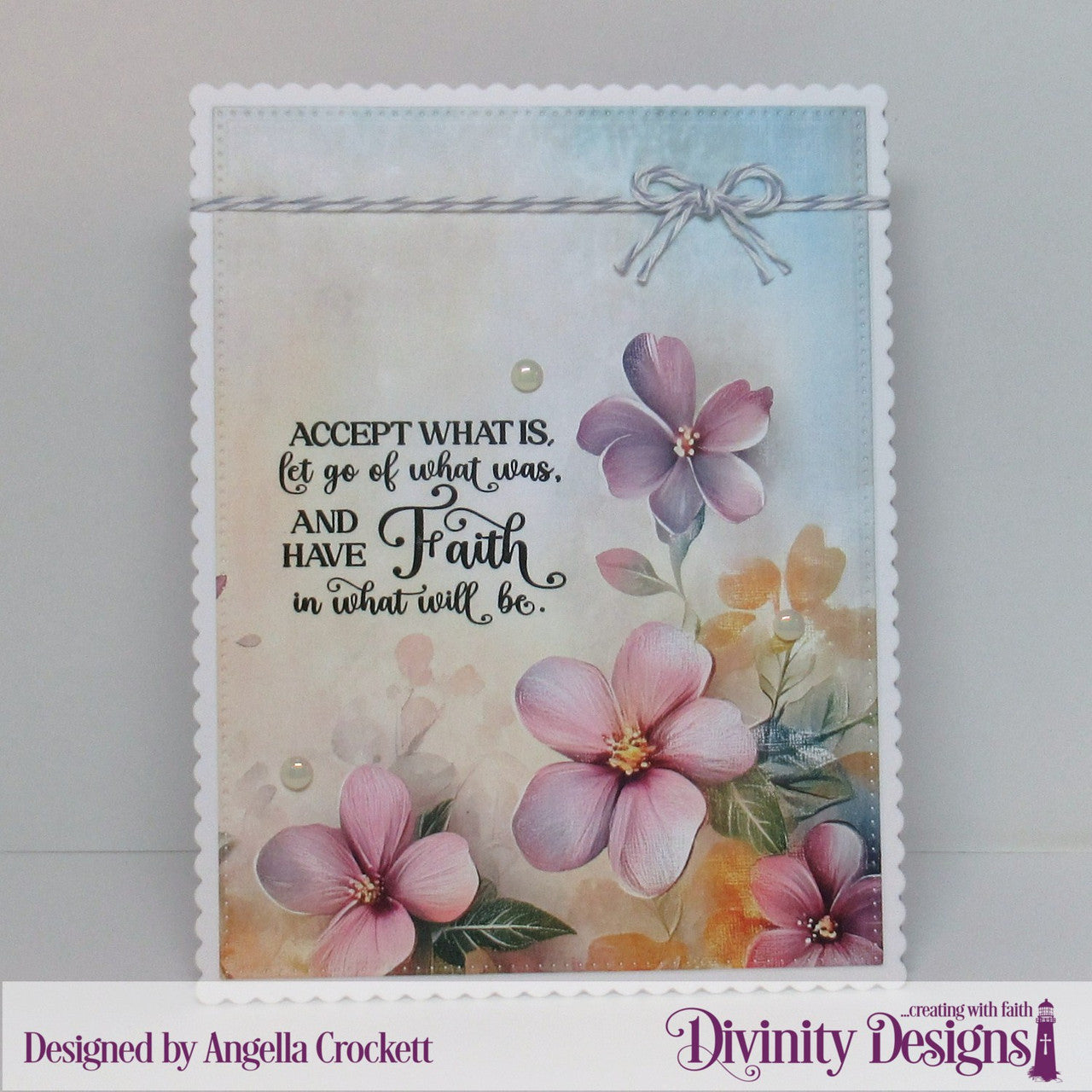 Divinity Designs - Floral Grunge Paper Pad