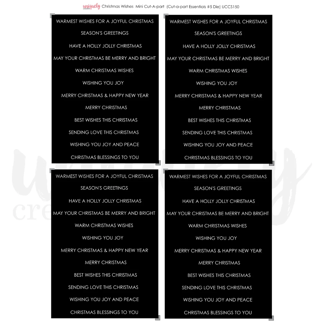 Uniquely Creative - Christmas Wishes Mini Cut-a-Part