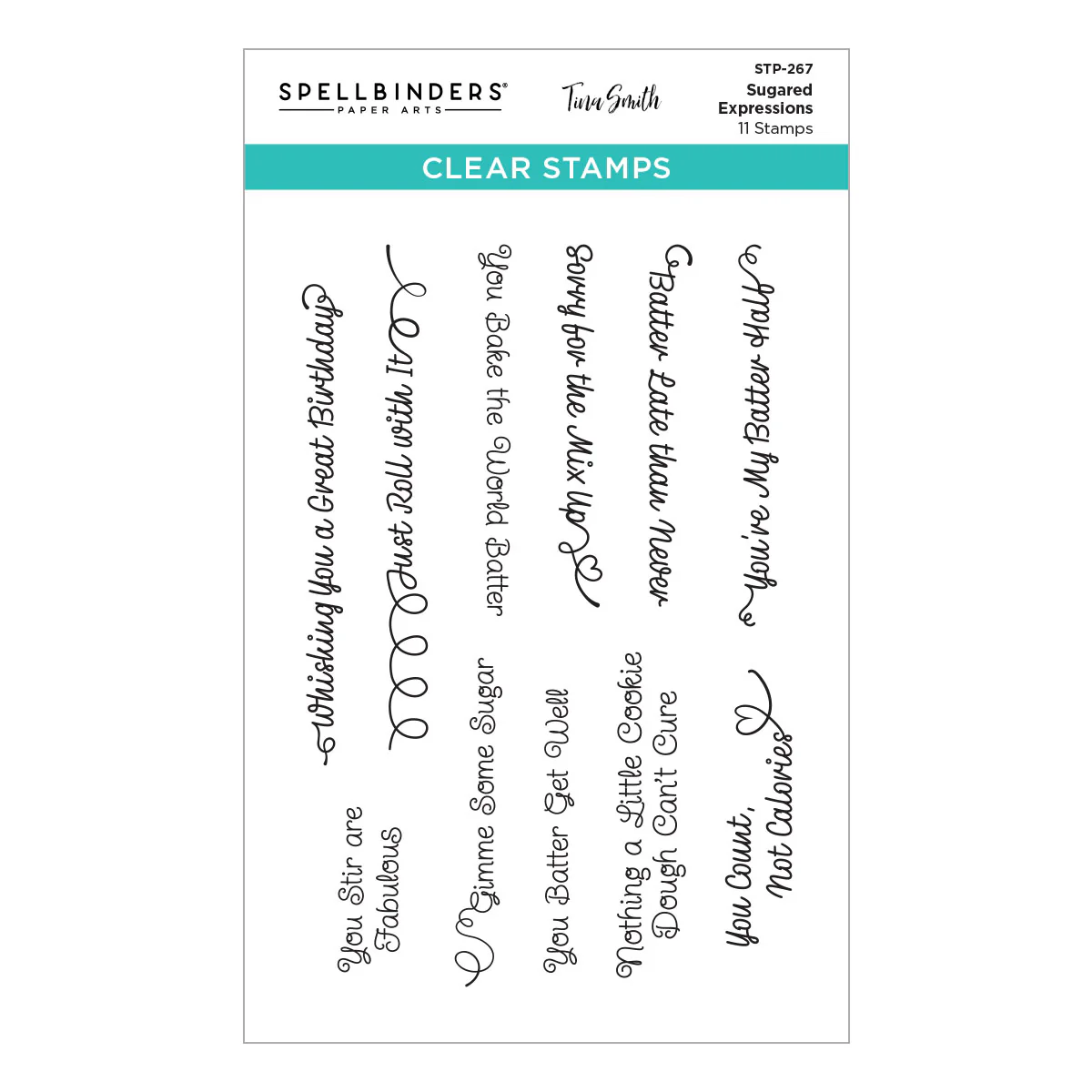 Spellbinders - Sugared Expressions Stamp Set