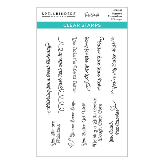 Spellbinders - Sugared Expressions Stamp Set