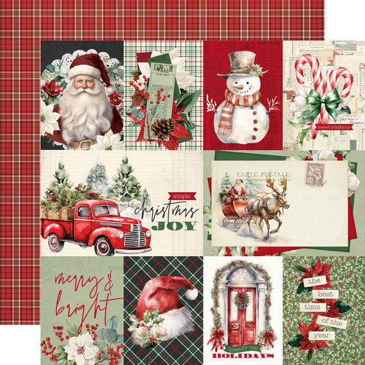 Simple Stories - Simple Vintage Old-Fashioned Christmas - Cardstock: 3x4/4x6 Elements