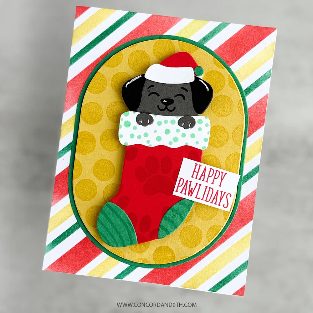 Concord & 9th - Happy Pawlidays Stamp & Die Bundle by Kristina Werner