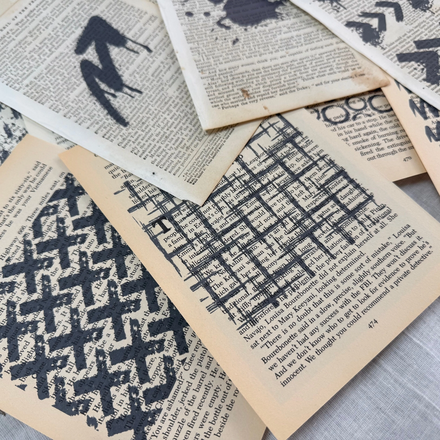 A House of Books - Book Page Mark Making Pack