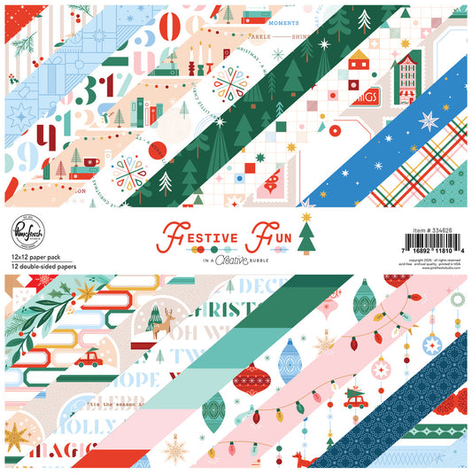 Pinkfresh - Festive Fun - 12x12 Paper Pack