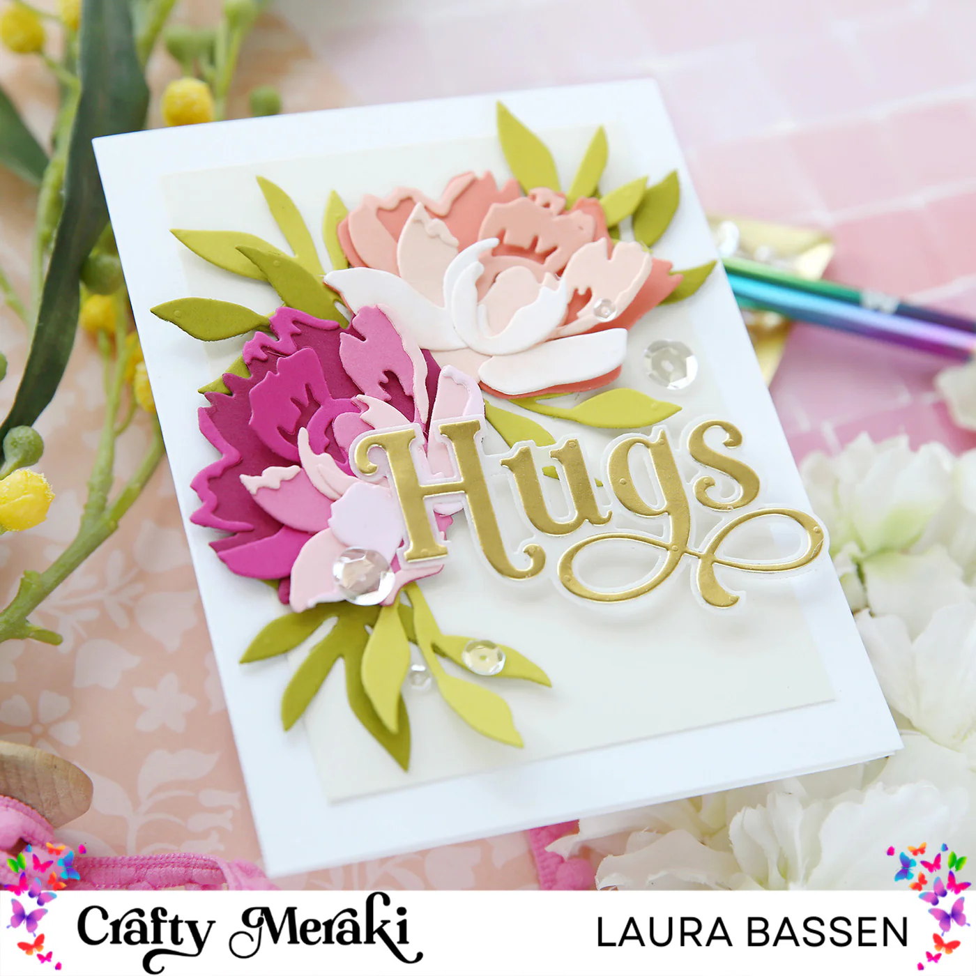 Crafty Meraki - Artisan Flora Peony Die Set