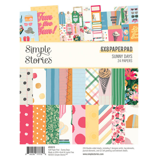 Simple Stories - Sunny Days - 6x8 Paper Pad