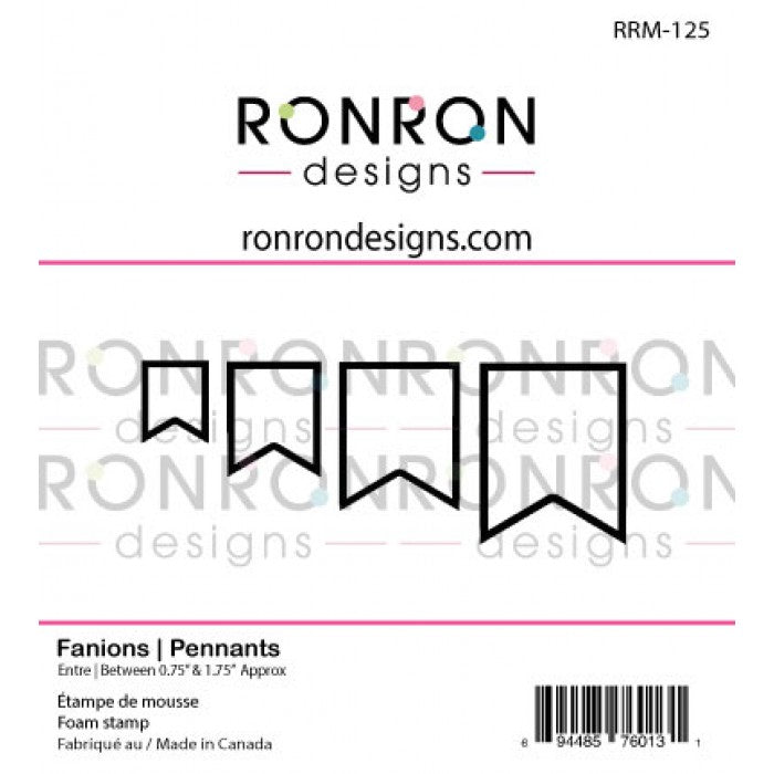 RonRon Designs - Foam Stamp - Pennants