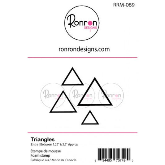 RonRon Designs - Foam Stamp - Triangles