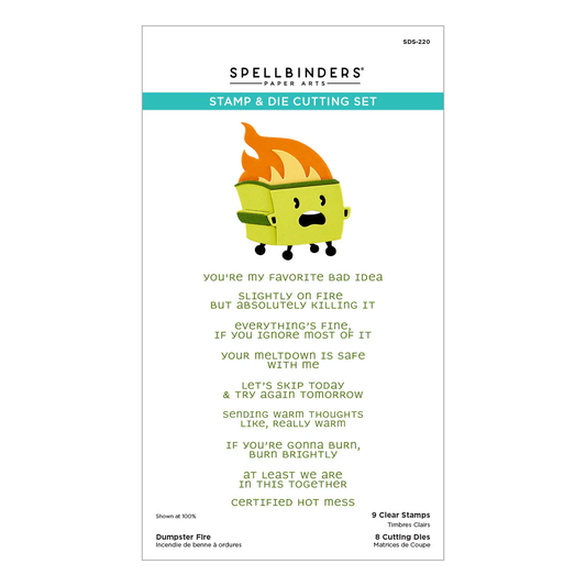 Spellbinders - Dumpster Fire Stamp & Die Bundle