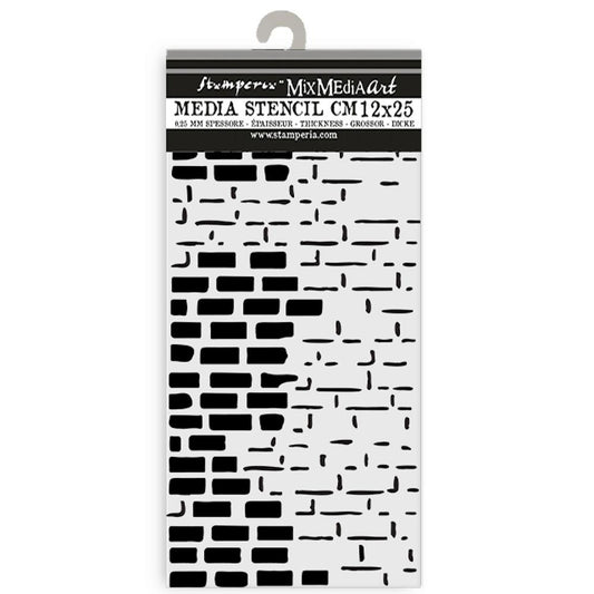 Stamperia - Art Of Travelling Bricks Stencil