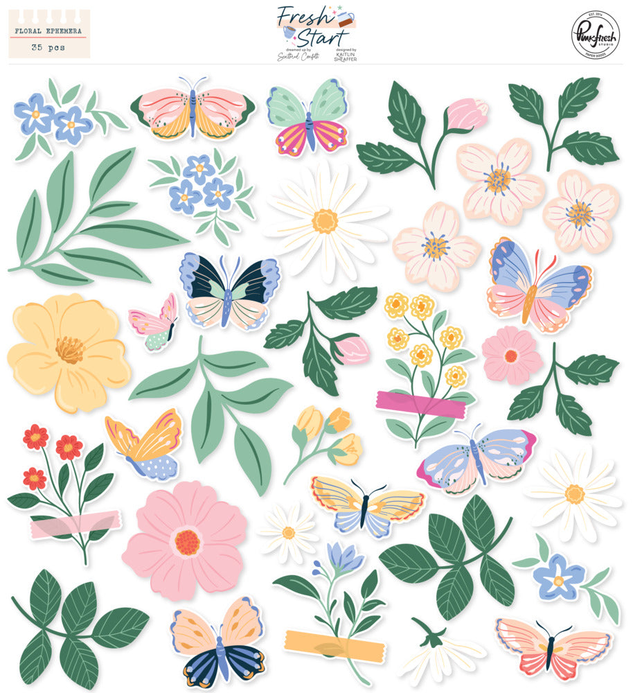 Pinkfresh - Fresh Start - Floral Ephemera