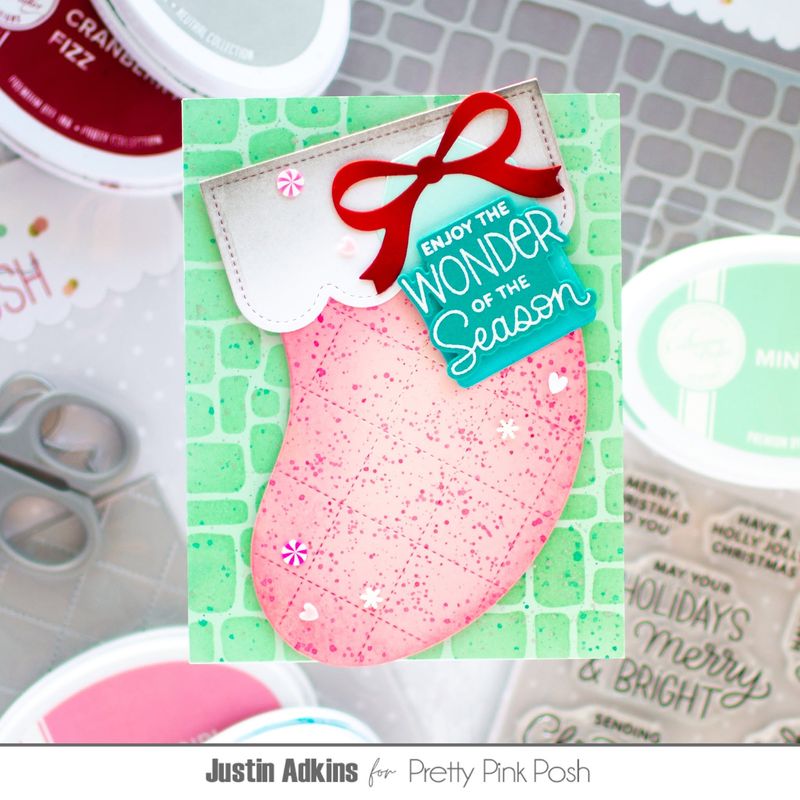 Pretty Pink Posh - Cobblestone Stencil