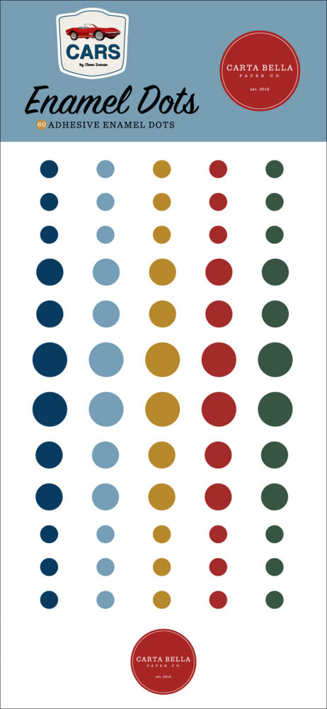 Carta Bella - Cars - Enamel Dots