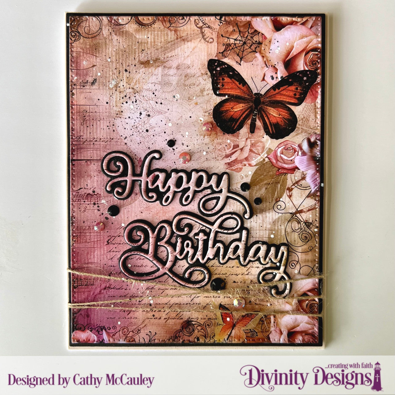 Divinity Designs - A2 Card Fronts - Ephemera Letters