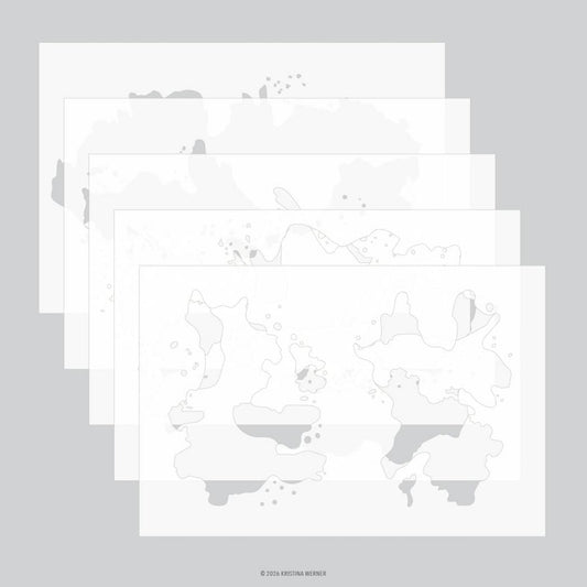 Concord & 9th - Splash Stencil Pack by Kristina Werner