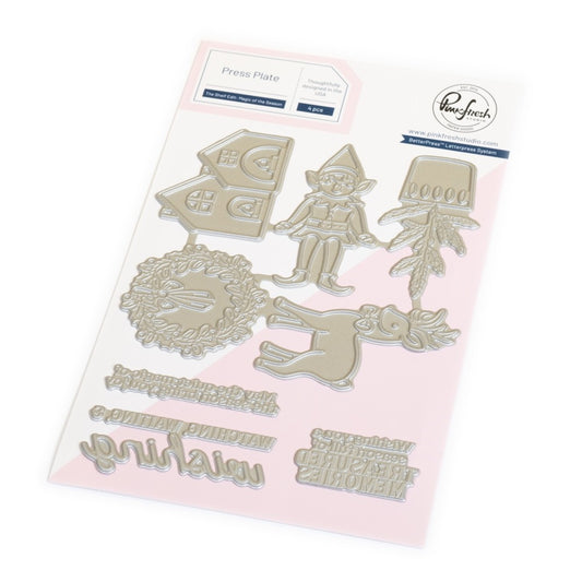 Pinkfresh - The Shelf Edit: Magic of the Season Press Plate, Die & Stencil Bundle