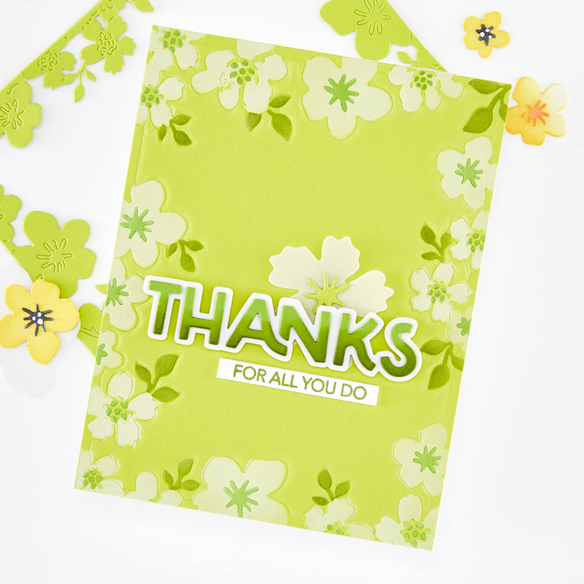 Hero Arts - Floral Frame Die & Stencil Bundle