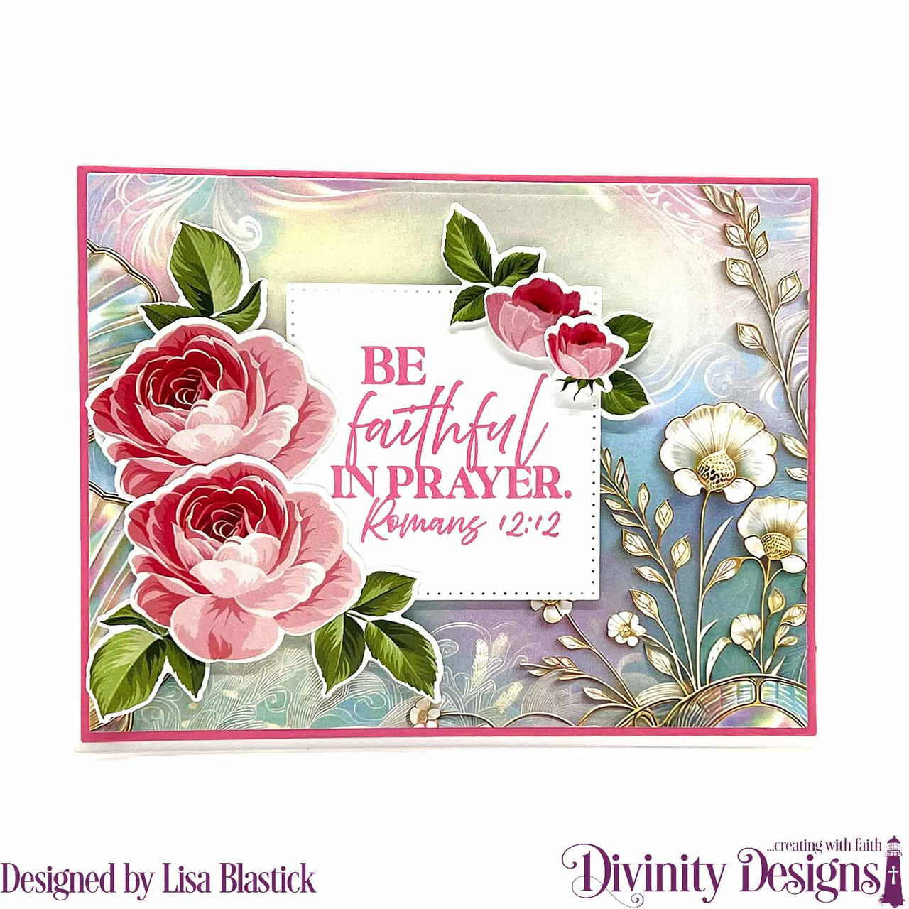 Divinity Designs - A2 Card Fronts - Iridescent Rainbow