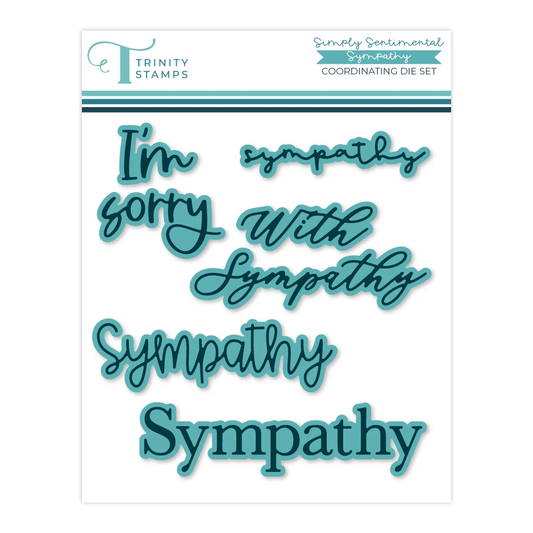 Trinity Stamps - Simply Sentiments - Sympathy Die Set