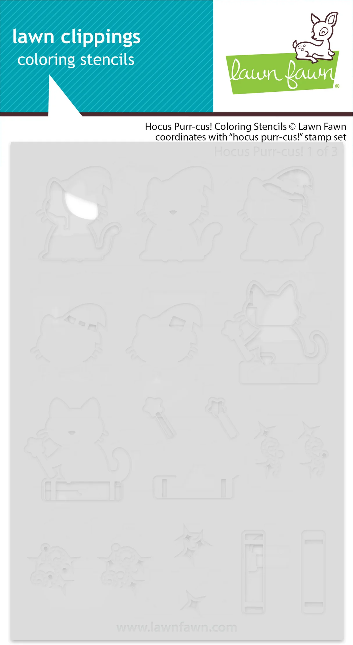Lawn Fawn - Hocus Purr-cus! Stamp, Die & Stencil Bundle