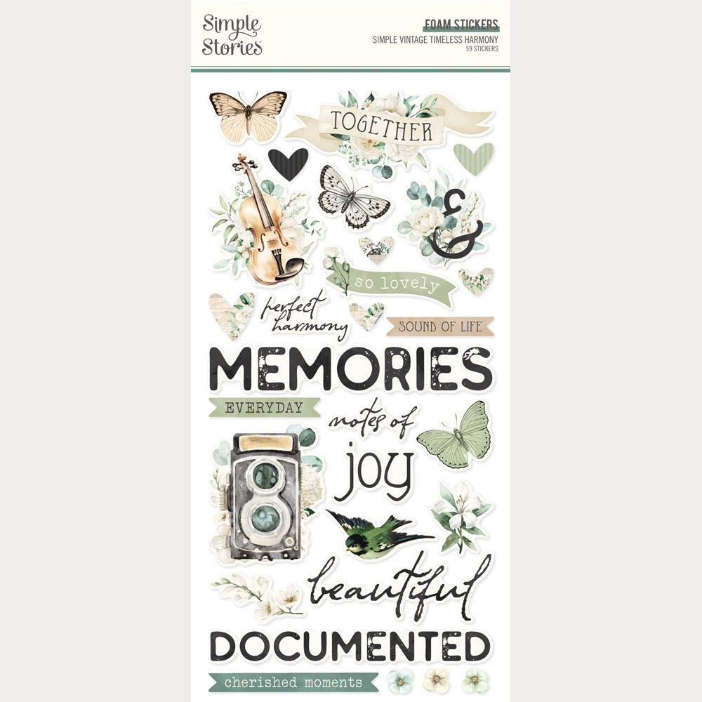 Simple Stories - Simple Vintage Timeless Harmony - Foam Stickers