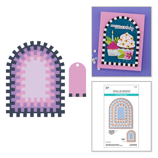Spellbinders - Color Block Accent Arches Die Set