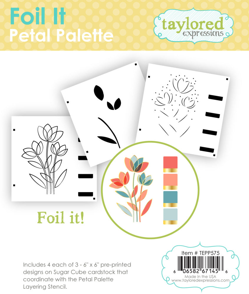 Tailored Expressions - Petal Palette Foil It & Stencil Bundle
