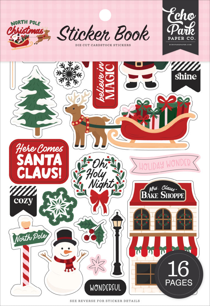 Echo Park - North Pole Christmas - Sticker Book