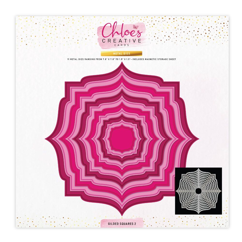 Chloe's Creative - Gilded Squares 2 Die Set