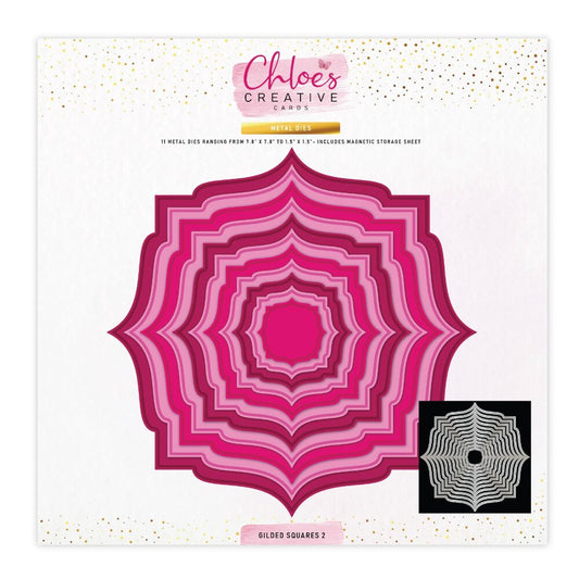 Chloe's Creative - Gilded Squares 2 Die Set