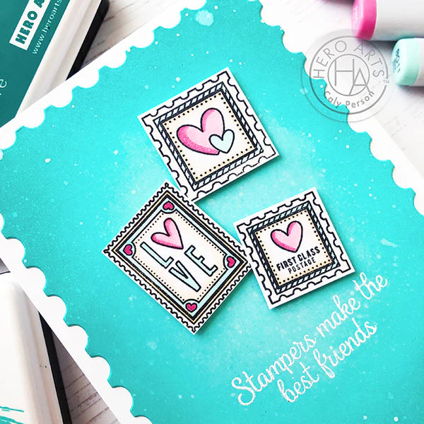 Hero Arts - Nesting Postage Stamps Die Set